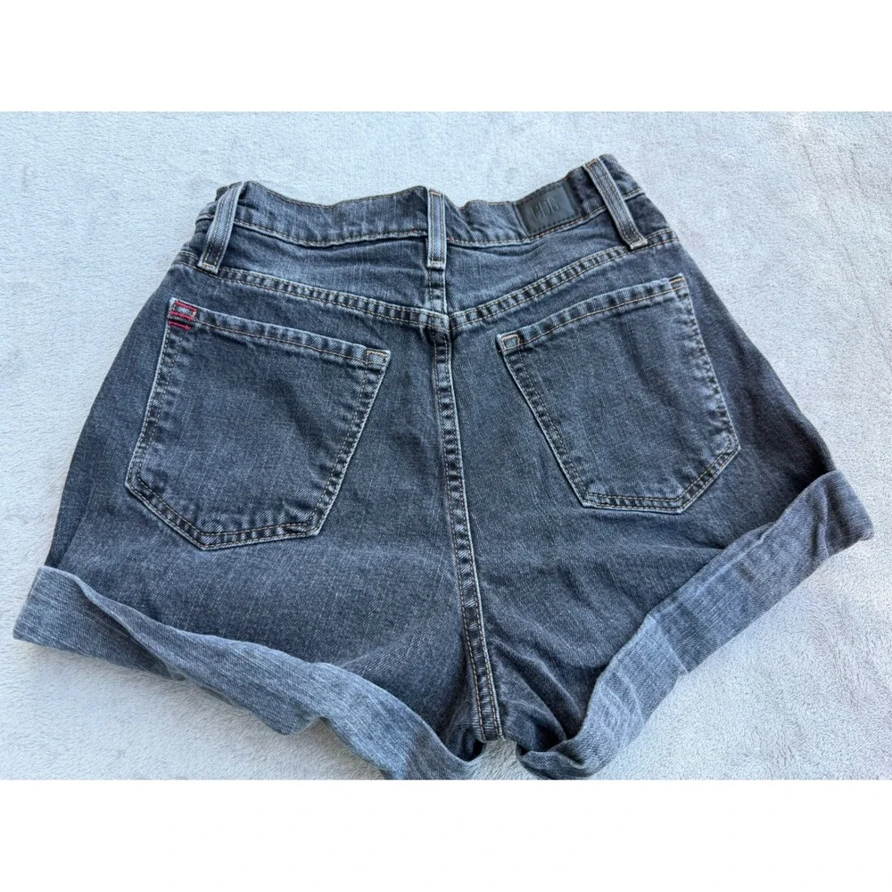 BDG Mom Shorts Women 27 Black High Rise Cuffed Denim Urban Outfitters